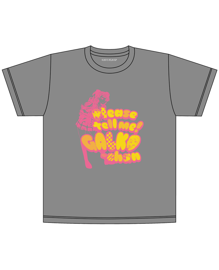 Please Tell Me! Galko-chan T-shirt Grey Ver. / M Size