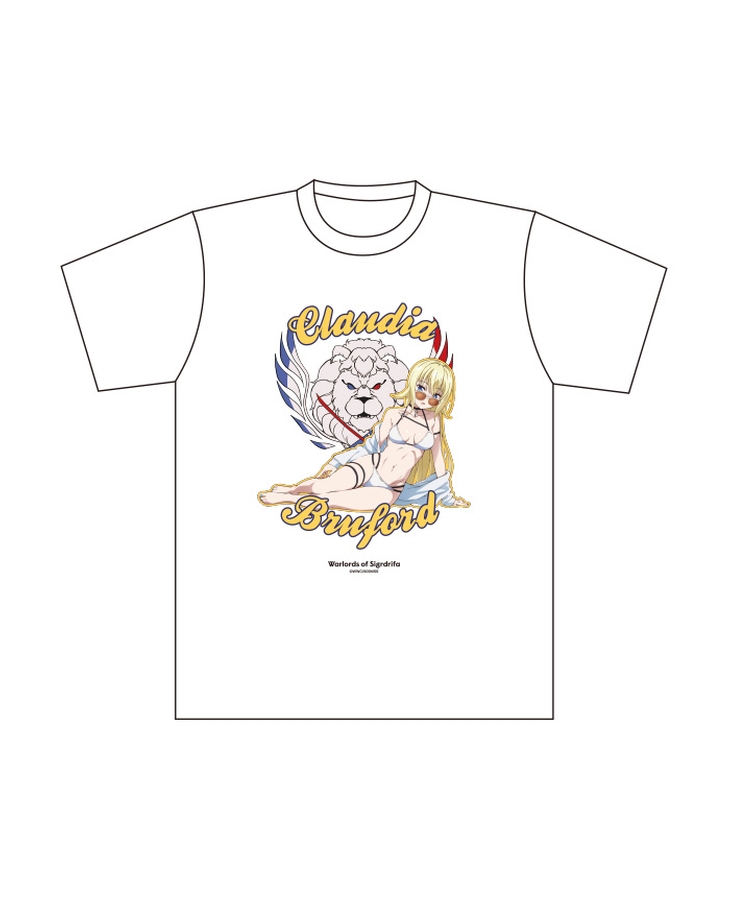 【生誕記念キャンペーン対象商品】戦翼のシグルドリーヴァ Tシャツ クラウディア・ブラフォード