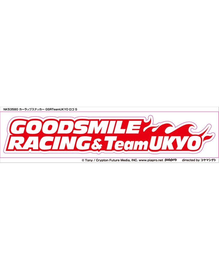 NK53582 カーラップステッカー GSRTeamUKYOロゴ L