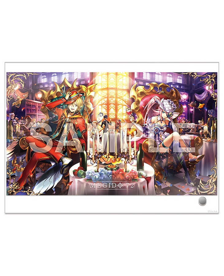 【共襲スタンプ缶バッジ対象商品】メギド72 アクリルアート 9 二周年記念「バラム・ベリアル」