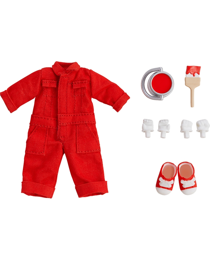 Nendoroid Doll: Outfit Set (Colorful Coveralls - Red)