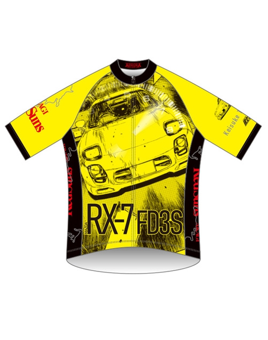 金華山Dスペシャルページです☆ 頭文字D」サイクルジャージ【高橋啓介 コミックスVer.】／ XXL