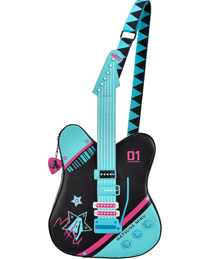 Hatsune Miku Guitar-Shaped Shoulder Bag