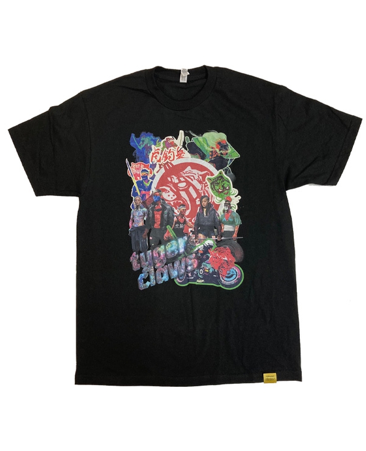 Cyberpunk2077 x Kosuke Kawamura Gangsta rap T Collage Tshirts Tyger claws