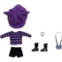 黏土娃 服裝套組 喵咪穿搭（紫色）