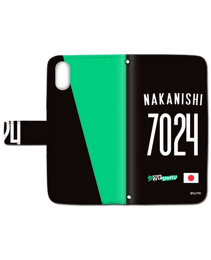 新日本プロレス スマートフォンケース(手帳型)(iPhone Ⅹ)タグチジャパンNAKANISHI 7024 新日本プロレス スマートフォンケース(手帳型)(iPhone Ⅹ)タグチジャパンNAKANISHI 7024