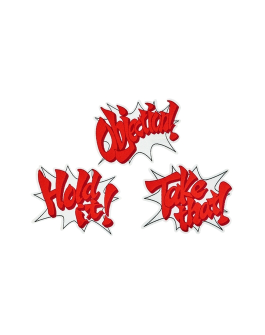 逆転裁判 台詞ワッペンセット （英語Ver.）（二次受注）