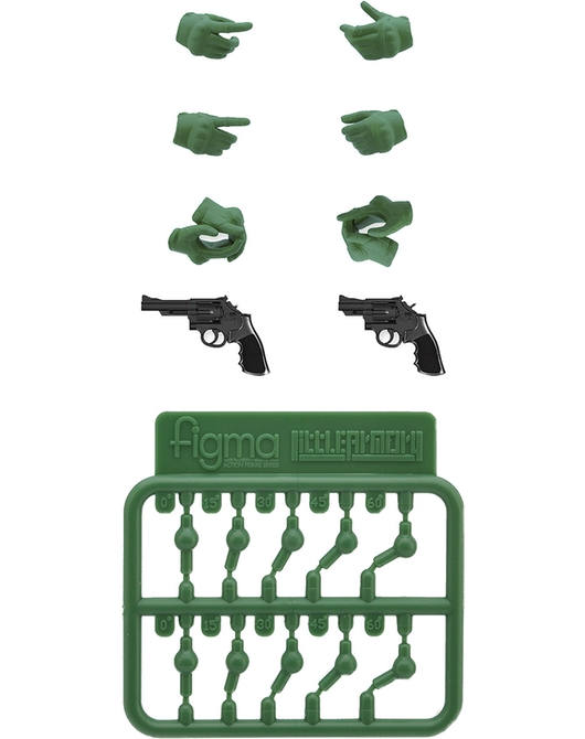 LAOP07: figma Tactical Gloves 2 - Revolver Set (Green)