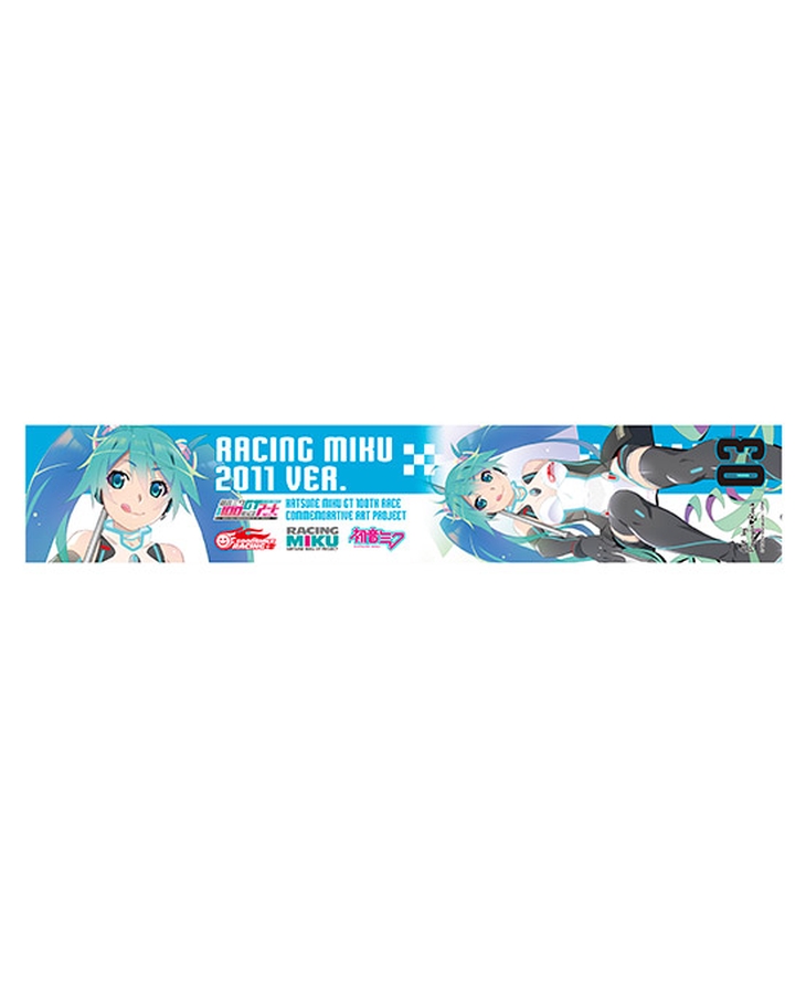 Hatsune Miku GT Project 100th Race Commemorative Art Project Art Omnibus Neck Towel: Racing Miku 2011 Ver. Art by Poyoyon♥Rock[Products which include stickers]