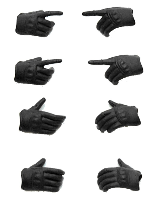 LittleArmory-OP3: figma Tactical Gloves (Stealth Black)(Rerelease)