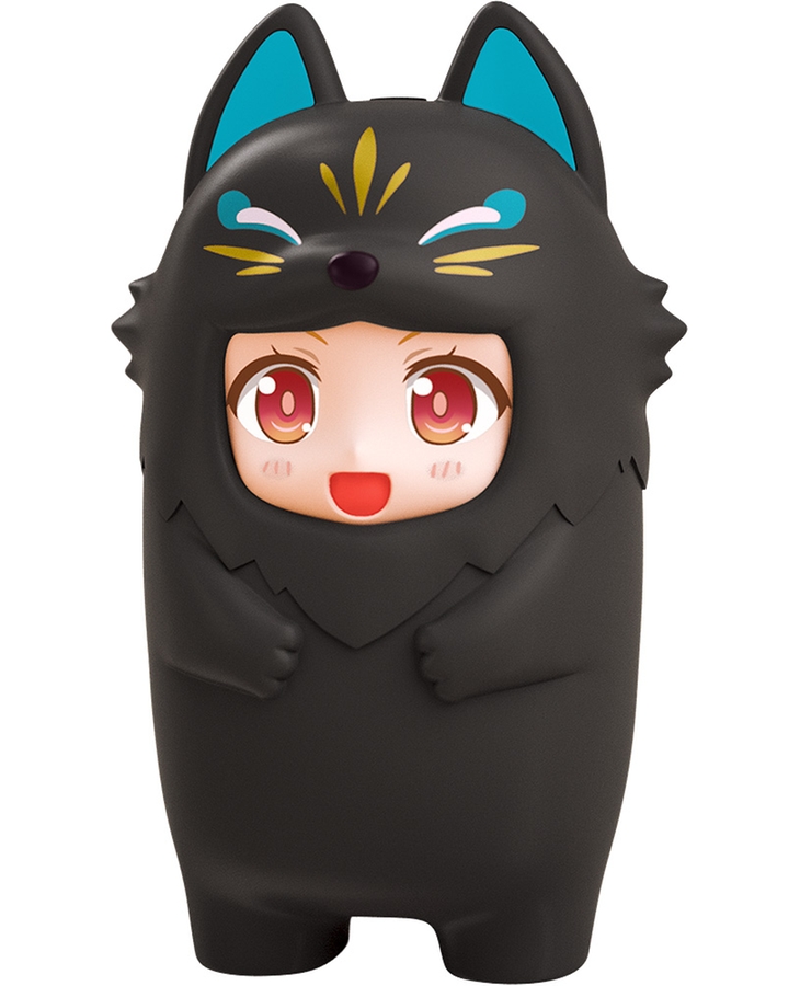 Nendoroid More Kigurumi Face Parts Case (Black Kitsune)