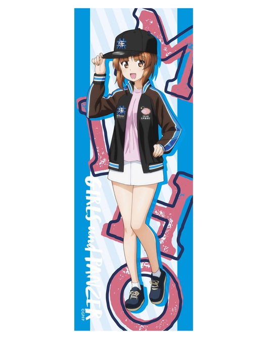 ガールズ＆パンツァー フェイスタオル スカジャンスタイル 西住みほ