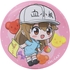 Cells at Work! Tinplate Pinback Button Platelet Leader