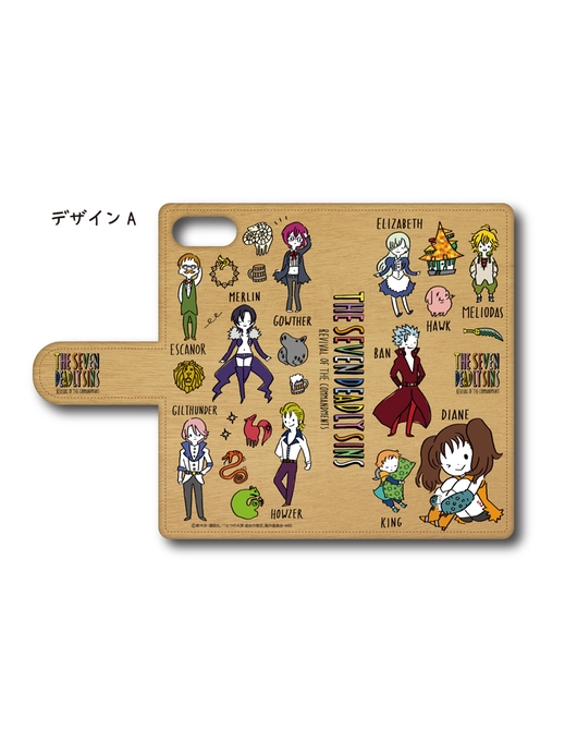 「七つの大罪 戒めの復活」手帳型スマホケース(iPhone6/6s/7/8)　PlayP-A