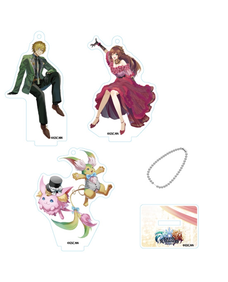 Grand Summoners Acrylic Stand Set Fen, Mira, Rolly & Ru