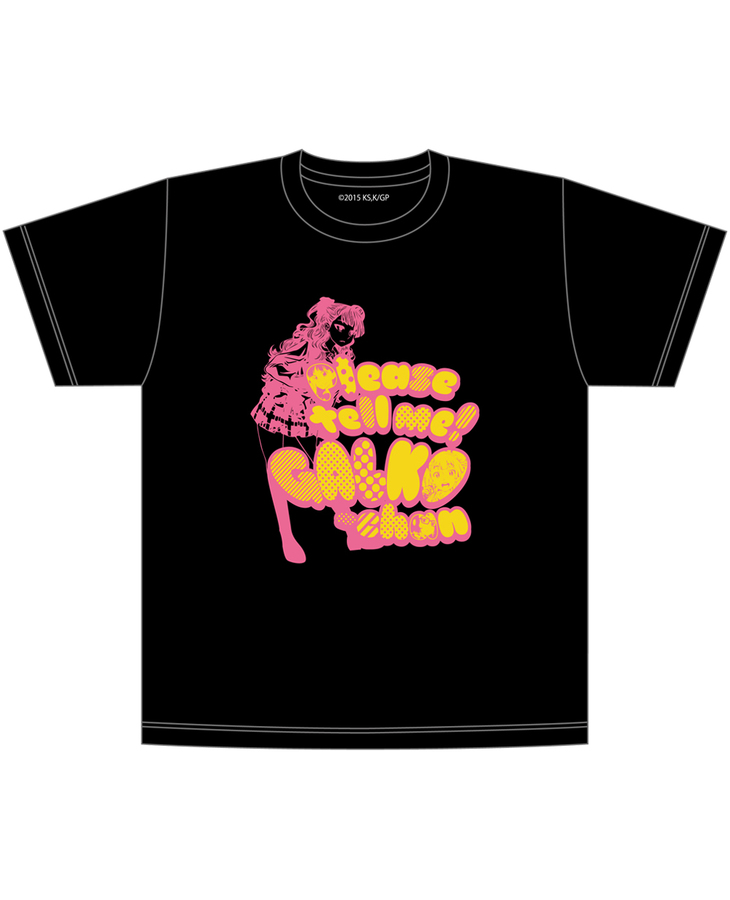 Please Tell Me! Galko-chan T-shirt Black Ver. / M Size