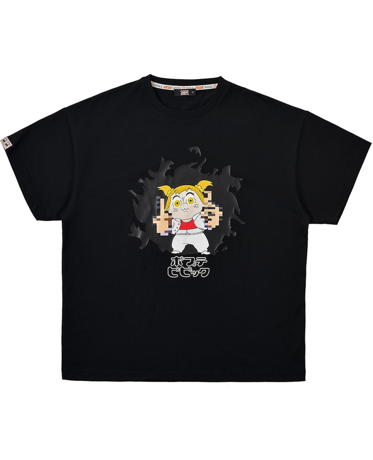 Pop Team Epic T-Shirt： Popuko Fire S/M/L