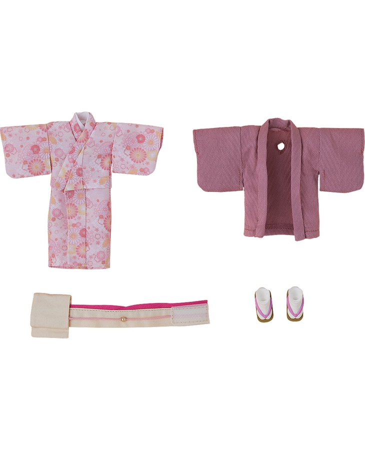 黏土娃 服裝套組 和服: Girl (粉紅色)