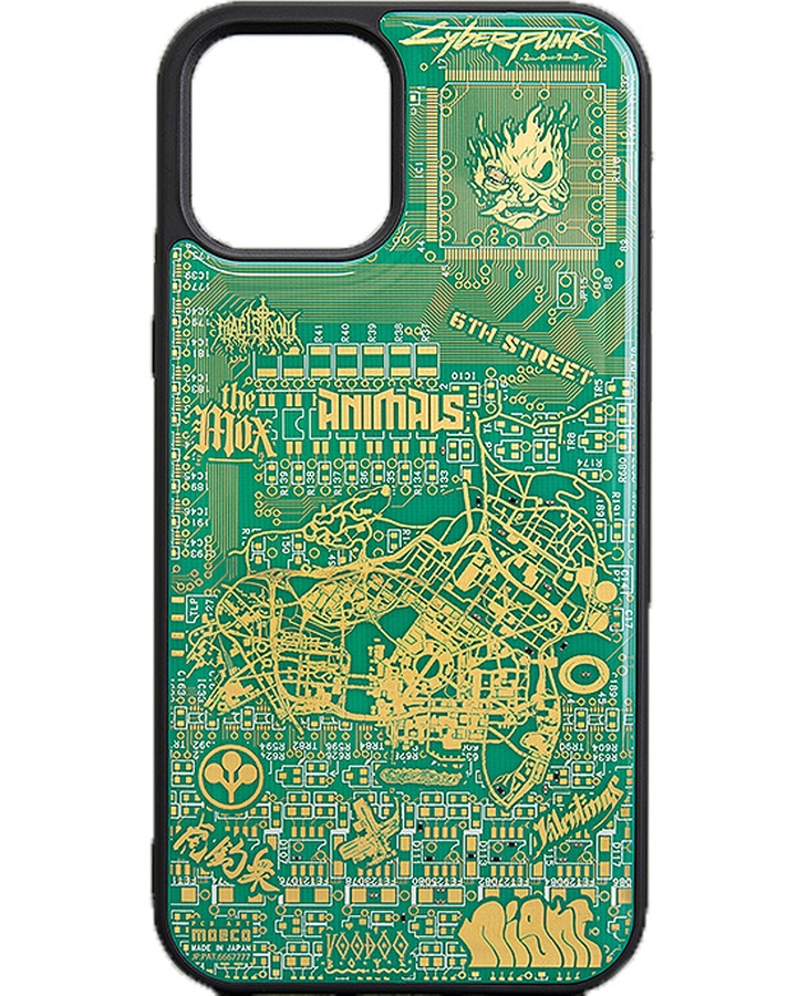 電馭叛客2077 夜城地圖 印刷電路板 iPhone 12/12 PRO 手機殼 by PCB ART moeco