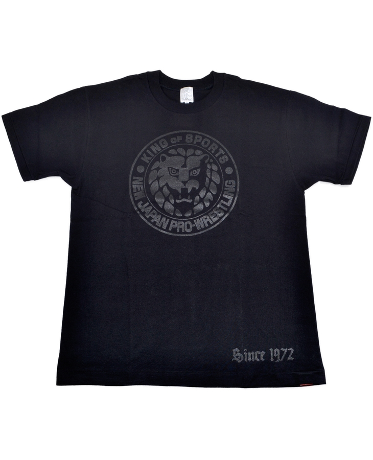 新日本プロレス×久米繊維 Tシャツ ブラック×クリア 新日本プロレス×久米繊維 Tシャツ ブラック×クリア