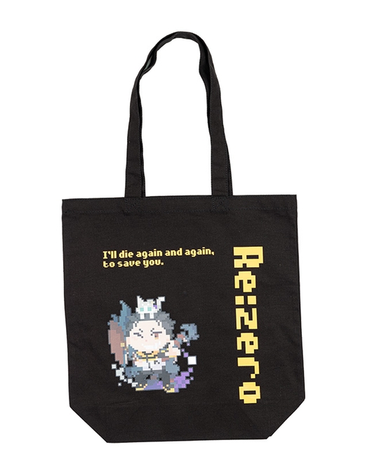 Re:ゼロから始める異世界生活 ピクセルアートトートバッグ ナツキ・スバル