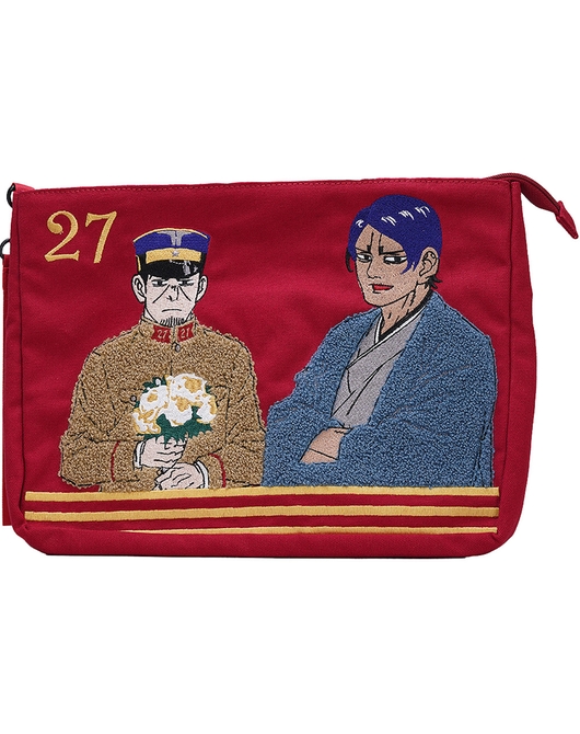 Golden Kamuy Sagara Embroidery Handbag Tsukishima & Koito