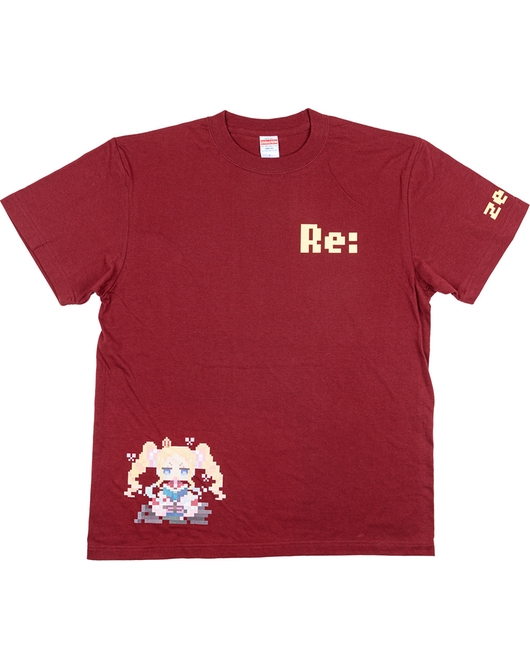Re:ゼロから始める異世界生活 ピクセルアートTシャツ ベアトリス
