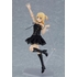 figma Female Body (Yuki) with Black Corset Dress + Fur Coat Outfit