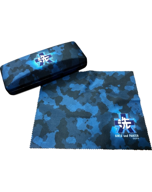 ガールズ＆パンツァー　メガネケース＆クロス　大洗女子学園