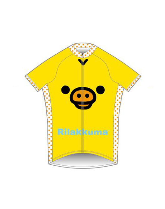 リラックマ　サイクルジャージ（キイロイトリ）