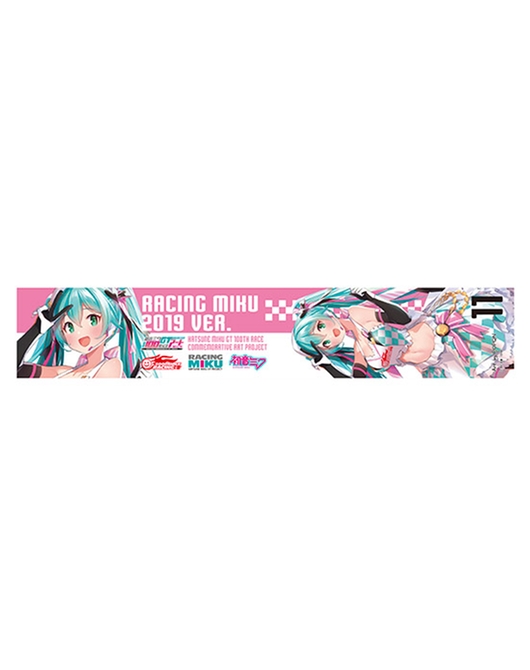 Hatsune Miku GT Project 100th Race Commemorative Art Project Art Omnibus Neck Towel: Racing Miku 2019 Ver. Art by POPQN[Products which include stickers]