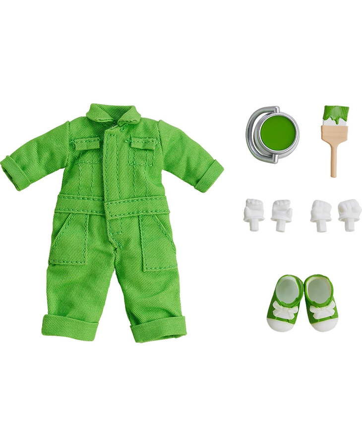 Nendoroid Doll: Outfit Set (Colorful Coveralls - Lime Green)