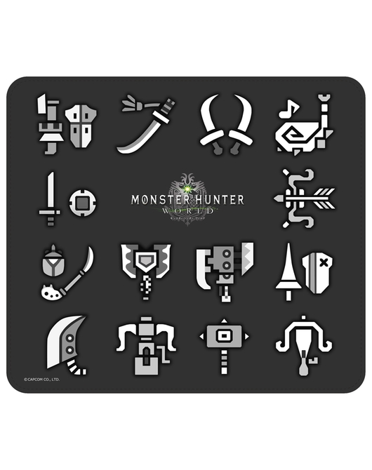 モンスターハンター：ワールド　マウスパッド　武器アイコン