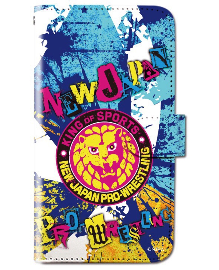 新日本プロレス スマートフォンケース(手帳型)(iPhone 6Plus/7Plus/8Plus) ライオンマーク004 新日本プロレス スマートフォンケース(手帳型)(iPhone 6Plus/7Plus/8Plus) ライオンマーク004