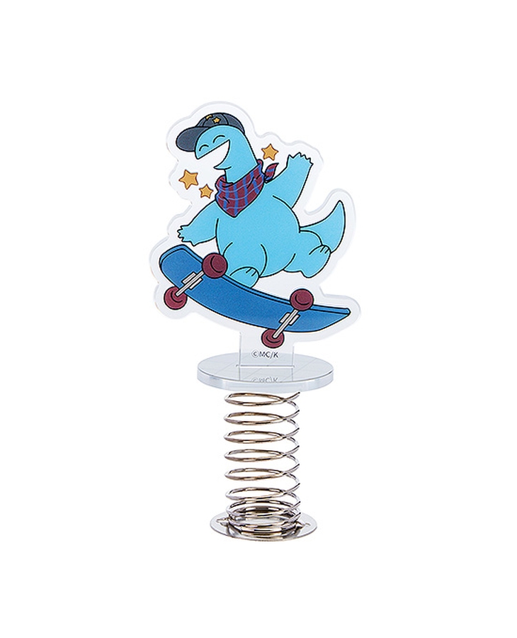 Gal & Dino Rocking Acrylic Stand Skateboarding