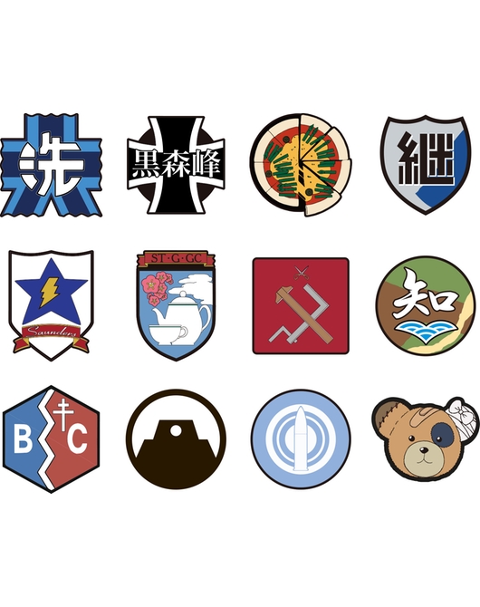 ガールズ＆パンツァー　ダイカットラバーコースターセット(全12種）