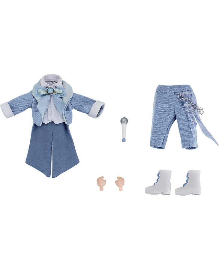 黏土娃 服裝套組 偶像風服裝:Boy（薩克森藍）