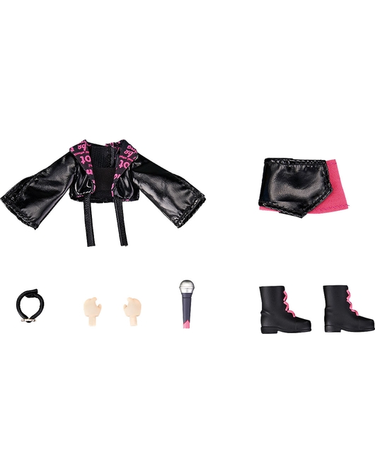 黏土娃 服裝套組 偶像風服裝:Girl（玫瑰紅）