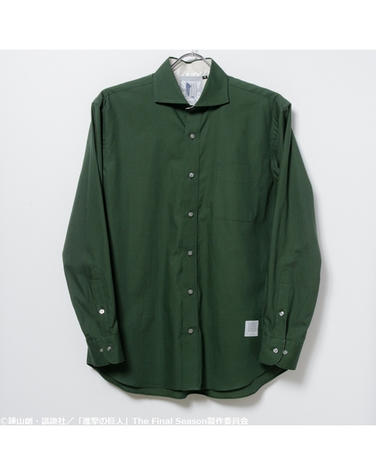 進撃の巨人 メンズシャツ モブリットモデル