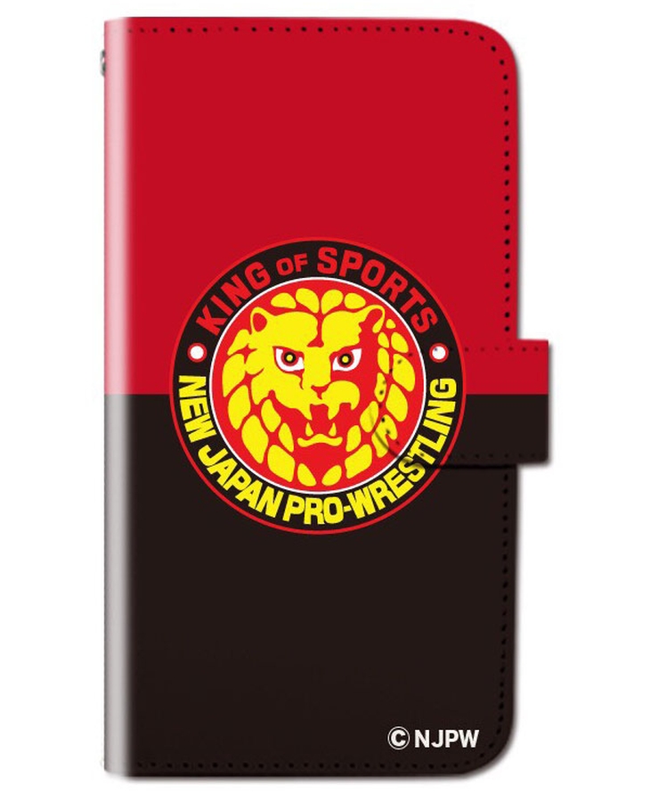 新日本プロレススマートフォンケース(手帳型)(マルチ対応・スライド式) ライオンマーク001 新日本プロレススマートフォンケース(手帳型)(マルチ対応・スライド式) ライオンマーク001