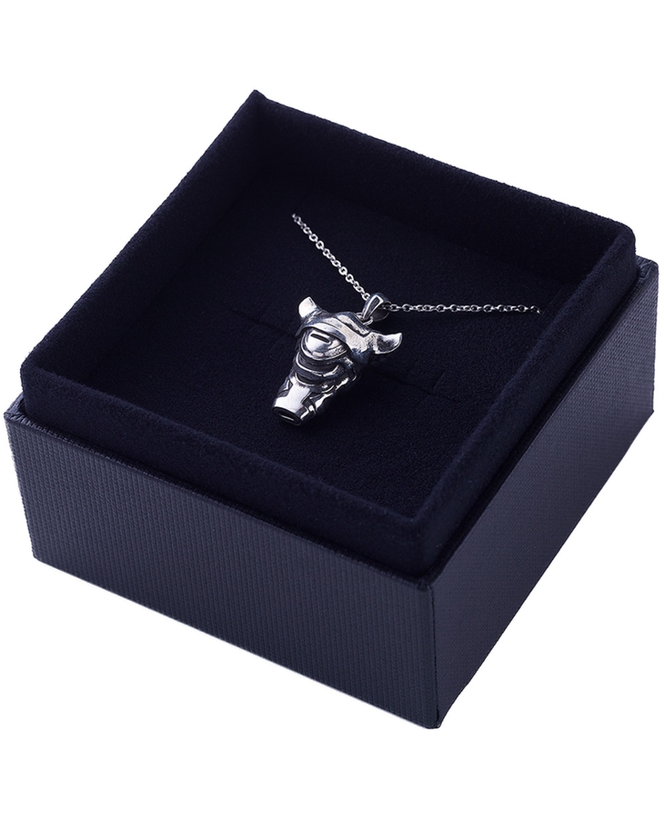 The Unmovable Sovereign - White Whistle Silver Necklace