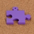 黏土人配件系列 拼圖型台座（紫色）