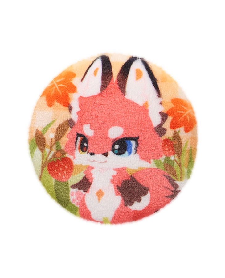 FLUFFY LAND Fluffy Pinback Badge River
