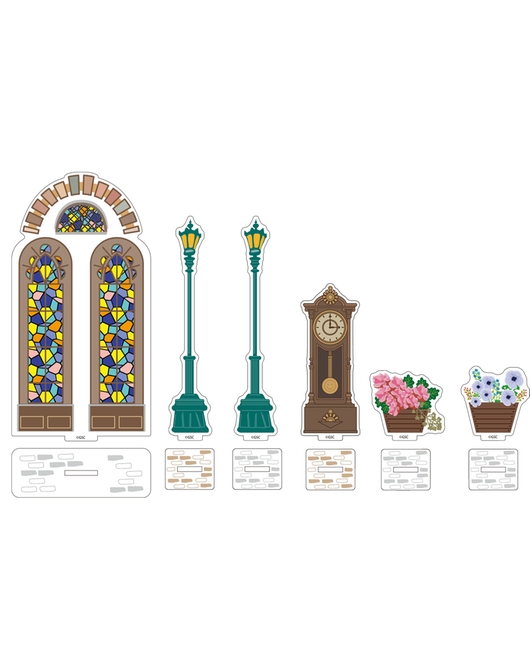 黏土人配件系列 壓克力裝飾立牌 咖啡店