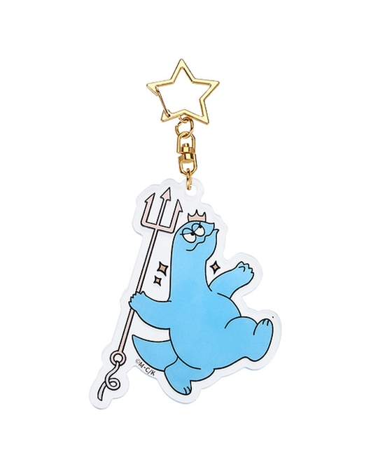 ギャルと恐竜 夜光アクリルキーホルダー やり投