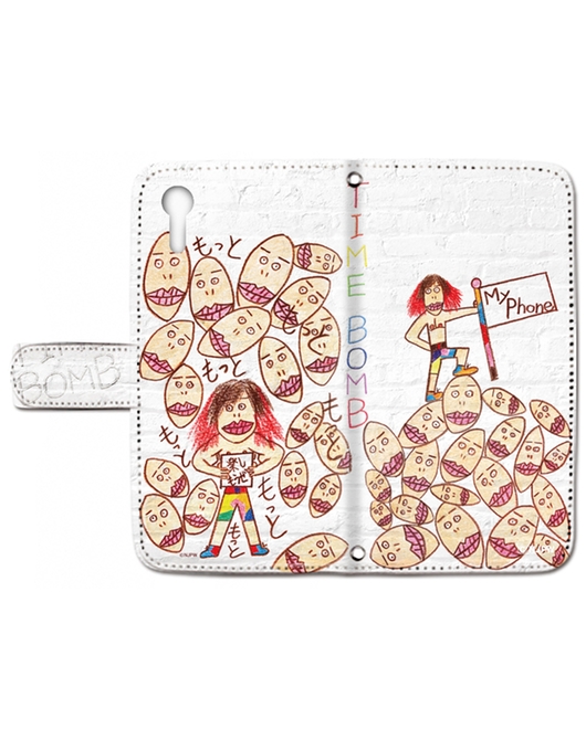 新日本プロレス スマートフォンケース（手帳型）（Xperia XZ/Xperia XZs） 高橋ヒロム画伯002