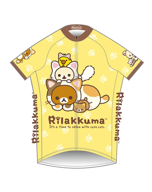 リラックマサイクルジャージ（のんびりネコ・イエロー）／ Lサイズ | GOODSMILE ONLINE SHOP