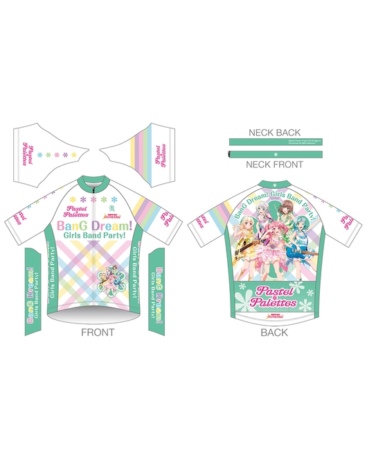 バンドリ！ ガールズバンドパーティ！ サイクルジャージ【Pastel＊Palettes 2nd.Ver.】（再販）