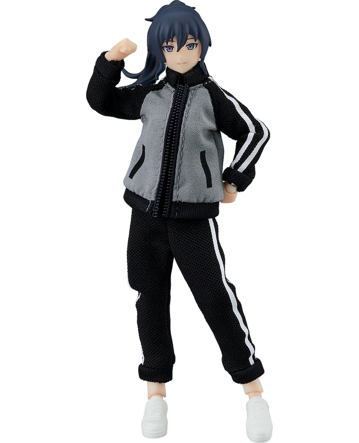 figma Female Body (Makoto) with Tracksuit + Tracksuit Skirt Outfit