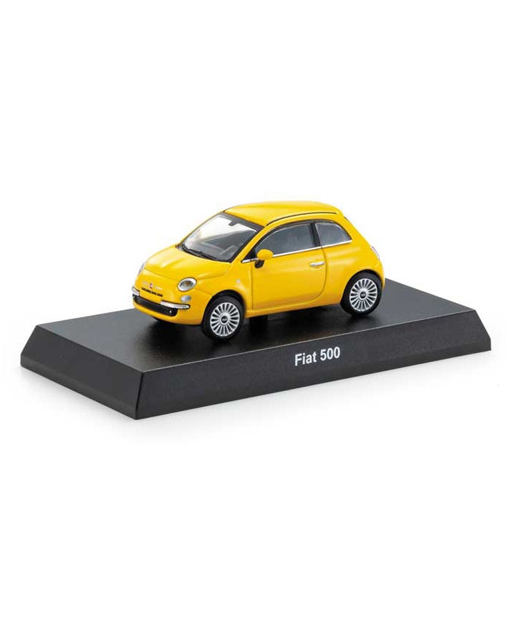 KYOSHO 1/64 フィアット 500(カントリーポリタンイエロー) ミニカー ＆ BOOK